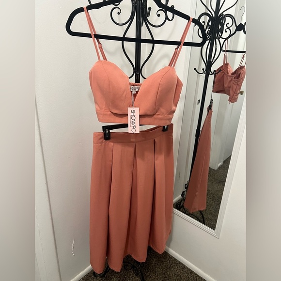 Showpo Coral A-Line Skirt Set - Picture 11 of 13